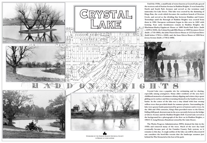 Preview of the Crystal Lake interpretive sign